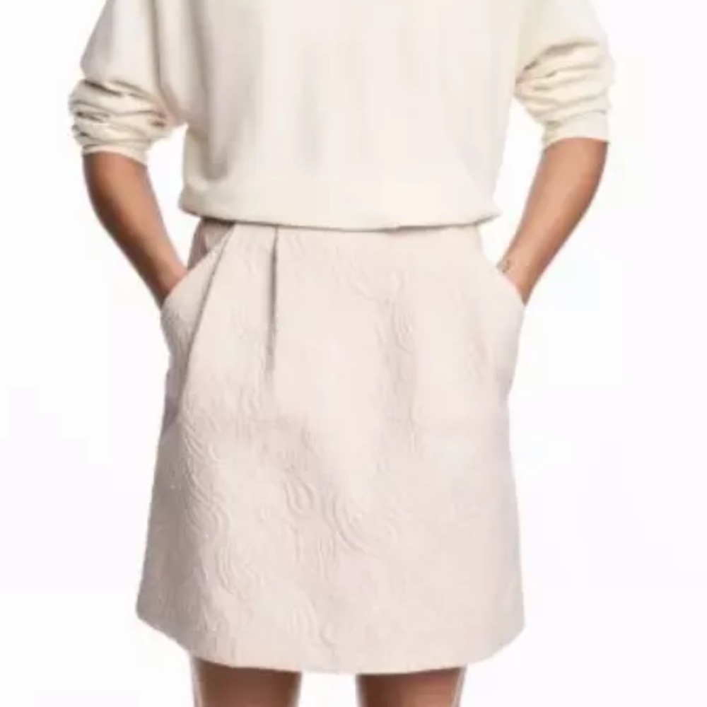 H&M High-Waisted Short Skirt Side Pockets 8